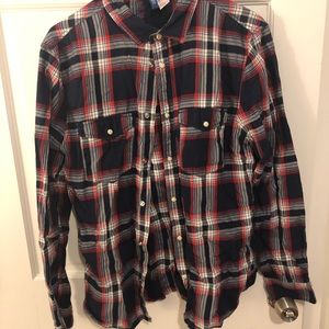 H&M M plaid casual button down.